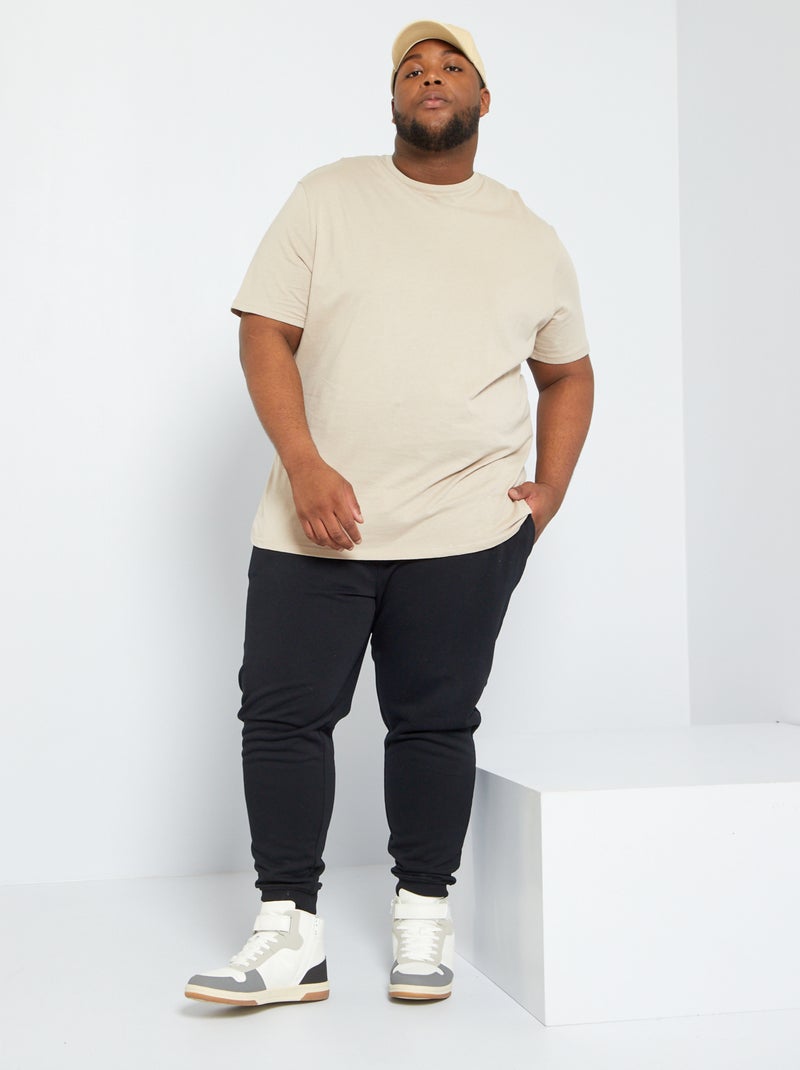 Joggingbroek van sweatstof zwart - Kiabi