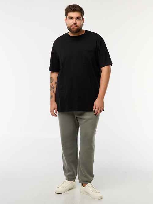 Joggingbroek van warme fleece met zakken - Kiabi