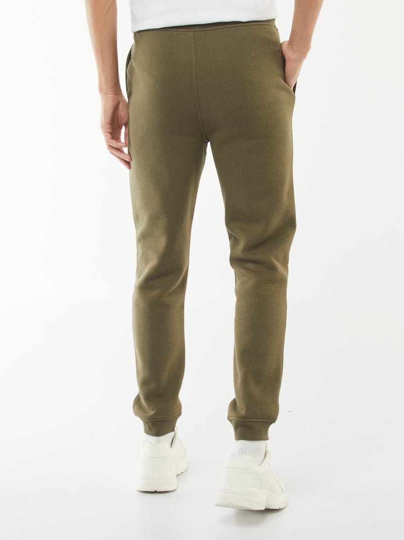 Joggingbroek van warme sweatstof Kaki - Kiabi