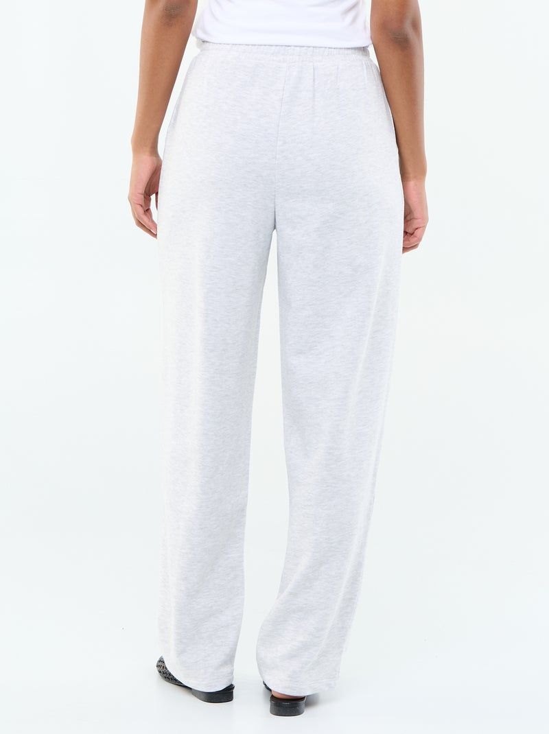 Joggingbroek van zware jerseystof Grijs - Kiabi