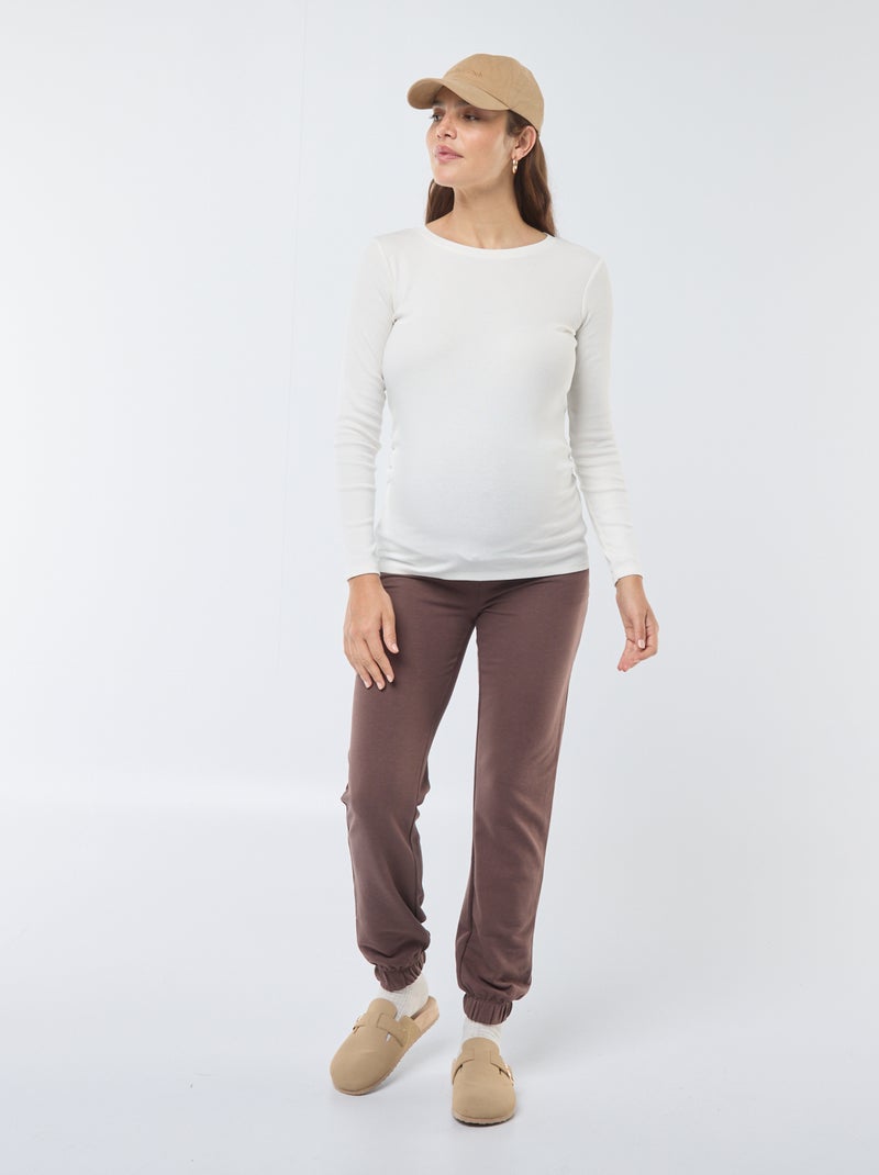 Joggingbroek | Zwangerschapsmodel Bruin - Kiabi