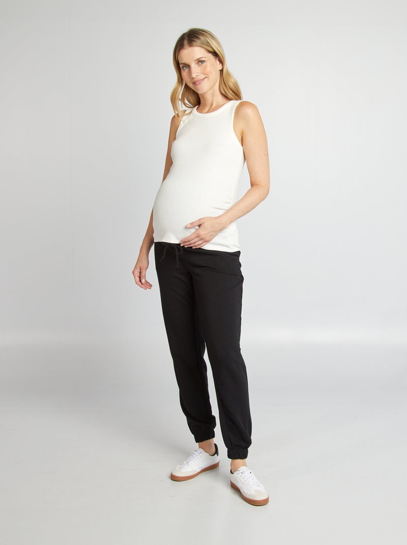 Joggingbroek | Zwangerschapsmodel zwart - Kiabi