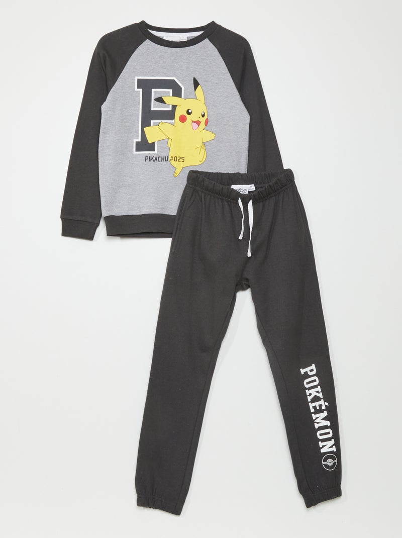 Joggingpak met Pikachu-print - 2-delig GRIJS - Kiabi