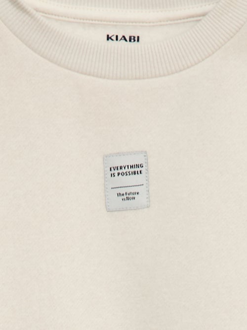 Joggingpak van geruwde fleece - Sweater + broek - 2-delig - Kiabi