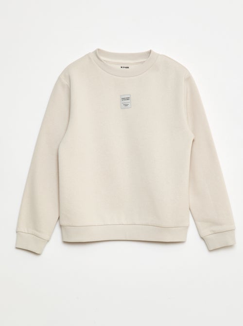 Joggingpak van geruwde fleece - Sweater + broek - 2-delig - Kiabi