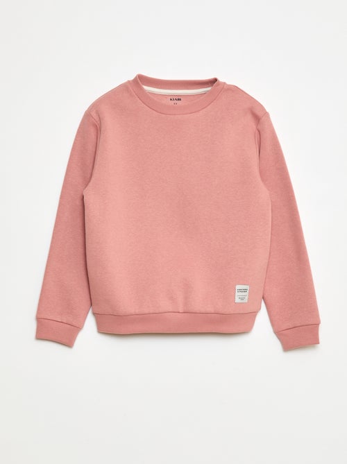 Joggingpak van geruwde fleece - Sweater + broek - 2-delig - Kiabi