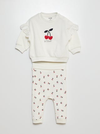Joggingpak van sweatstof - Sweater + broek - 2-delig
