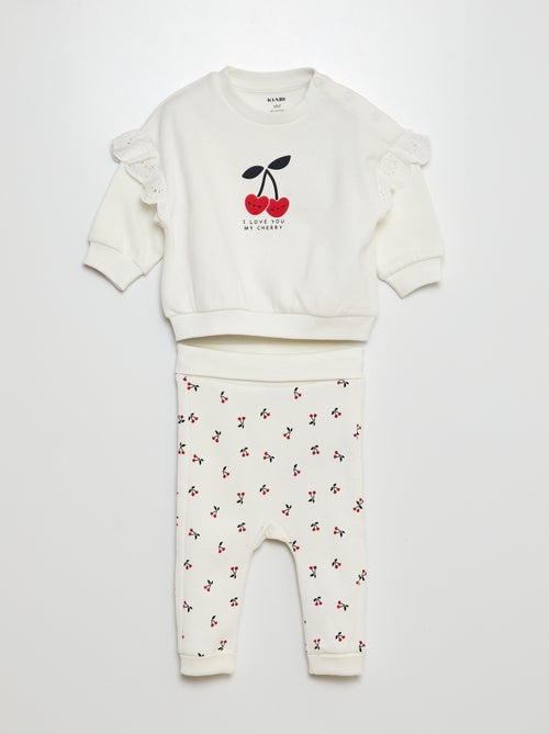 Joggingpak van sweatstof - Sweater + broek - 2-delig - Kiabi