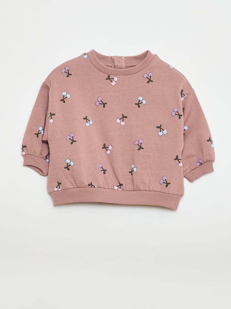 Joggingpak van sweatstof + legging - 2-delig Rose - Kiabi