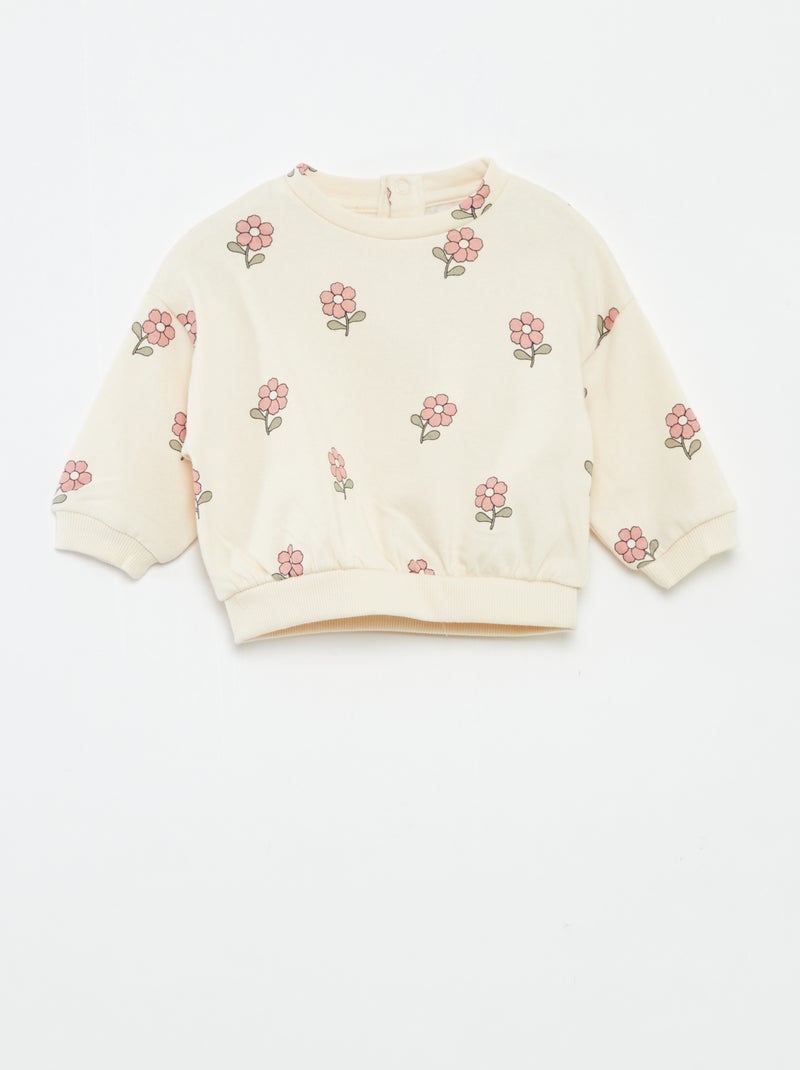 Joggingpak van sweatstof + legging - 2-delig Rose - Kiabi