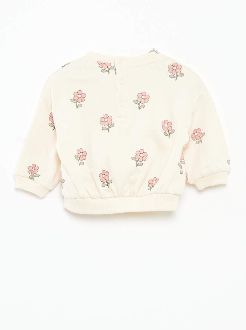 Joggingpak van sweatstof + legging - 2-delig Rose - Kiabi