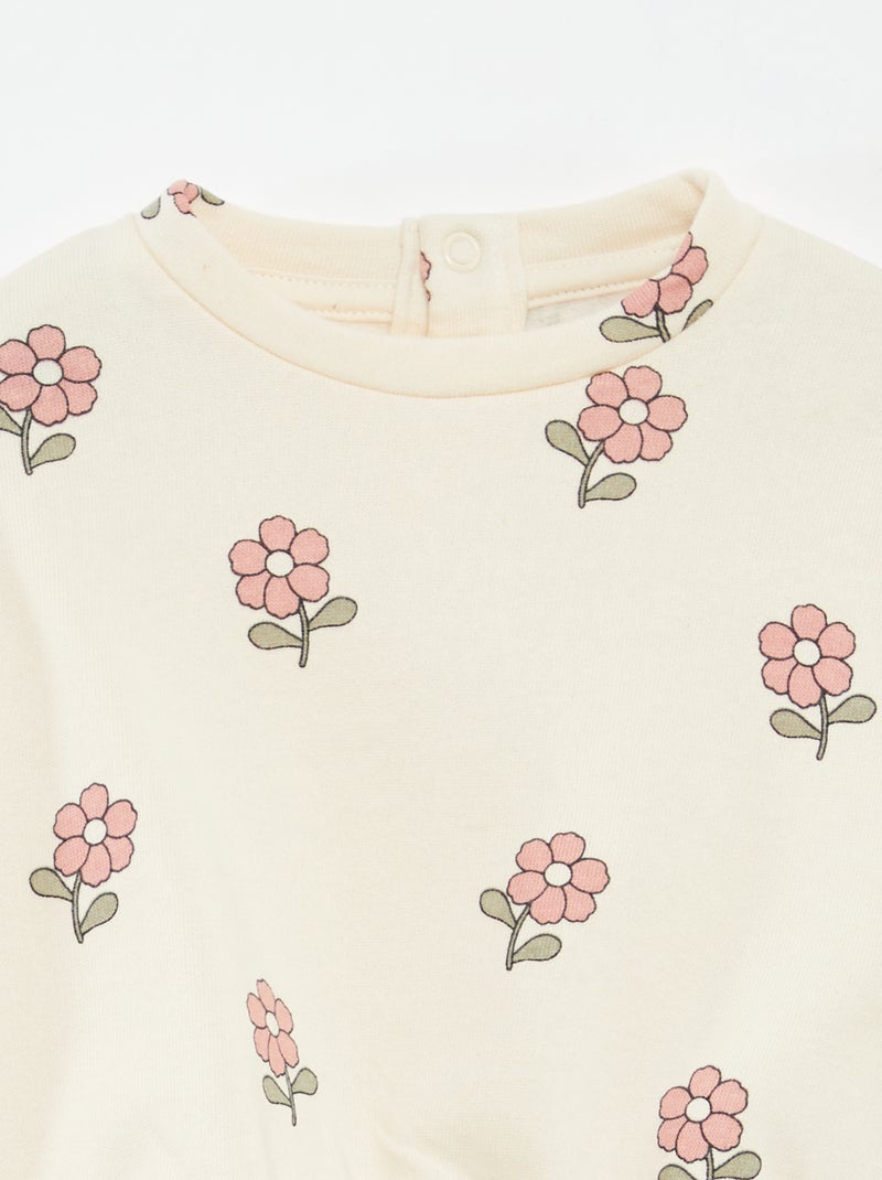 Joggingpak van sweatstof + legging - 2-delig Rose - Kiabi