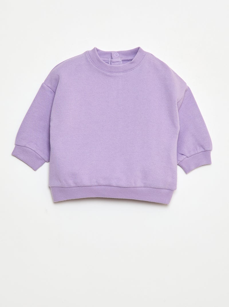 Joggingpakje met sweater + broek - 2-delig Paars - Kiabi