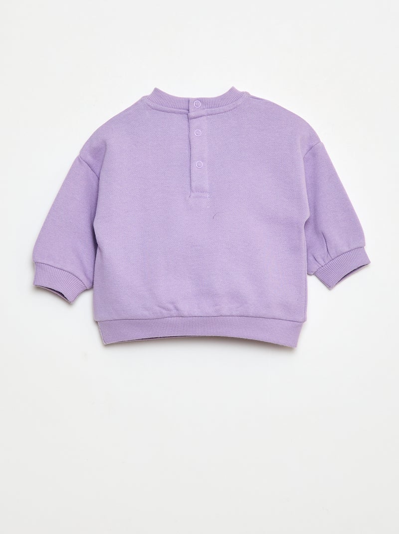 Joggingpakje met sweater + broek - 2-delig Paars - Kiabi