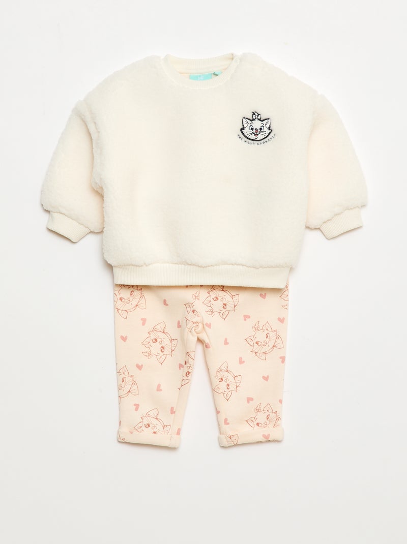 Joggingsetje - Sweater + broek 'Marie' 'De Aristokatten' - 2-delig Rose - Kiabi