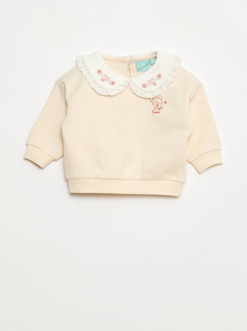 Joggingsetje - Sweater + broek + slabbetje 'Marie' 'Disney' - 3-delig Rose - Kiabi