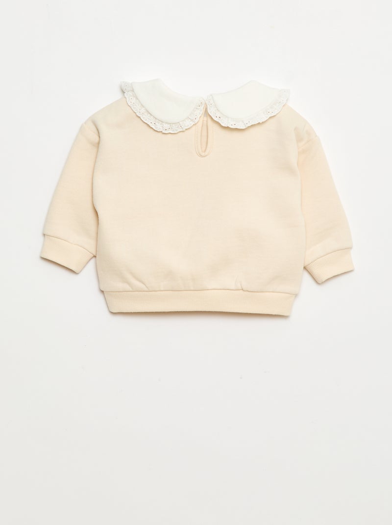 Joggingsetje - Sweater + broek + slabbetje 'Marie' 'Disney' - 3-delig Rose - Kiabi