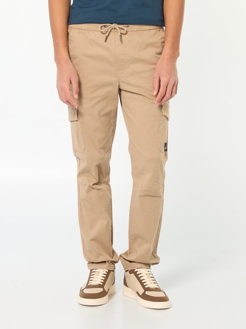 Jogpant met zakken met klepje - Kiabi