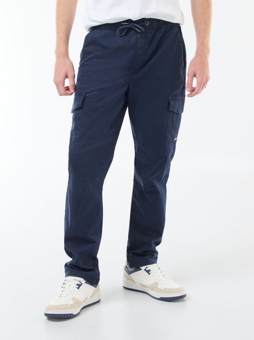 Jogpant met zakken met klepje - Kiabi