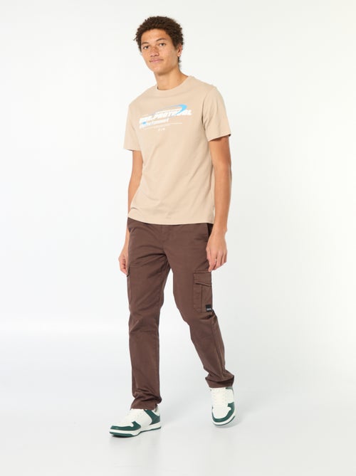 Jogpant met zakken met klepje - Kiabi