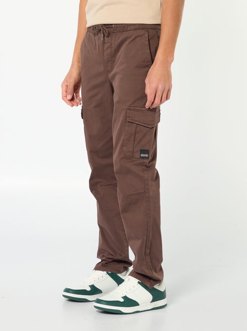 Jogpant met zakken met klepje - Kiabi