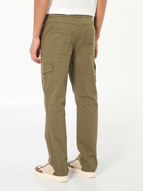 Jogpant met zakken met klepje - Kiabi