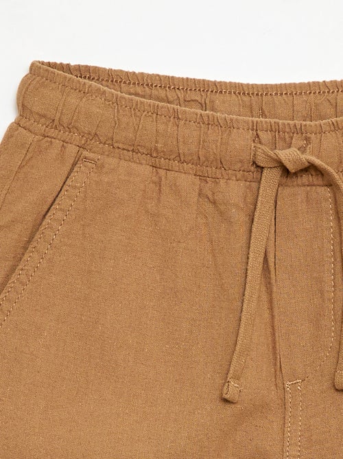 Jogpant van linnenmix - Kiabi