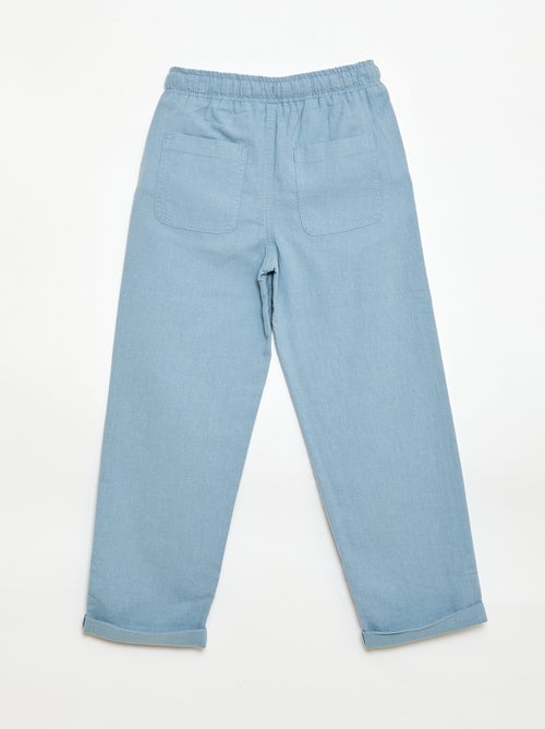Jogpant van linnenmix - Kiabi