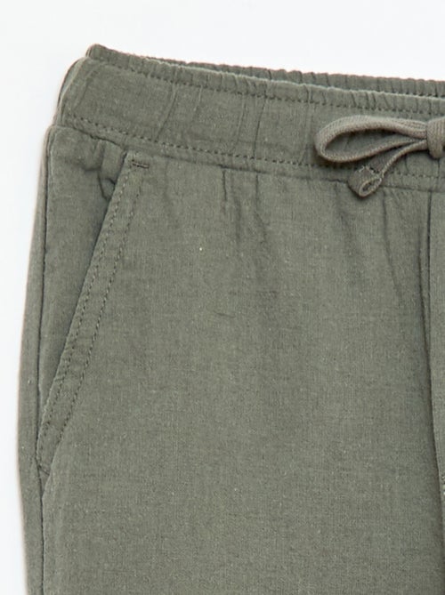 Jogpant van linnenmix - Kiabi