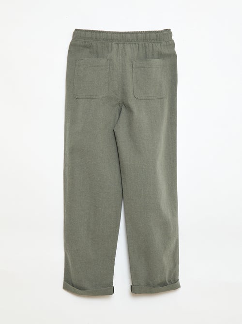 Jogpant van linnenmix - Kiabi