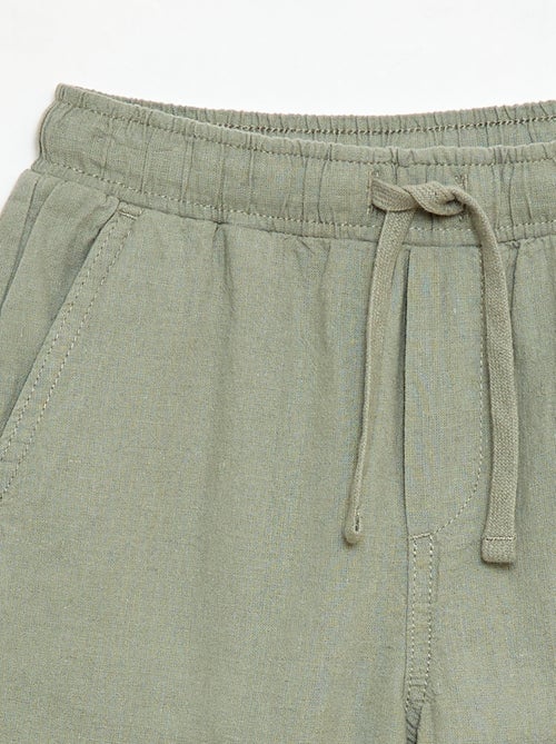 Jogpant van linnenmix - Kiabi