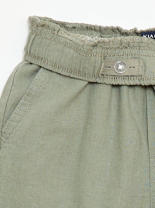 Jogpant van linnenmix - Kiabi