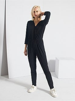 Jumpsuit in wikkelstijl - Kiabi