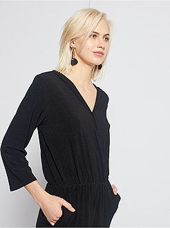 Jumpsuit in wikkelstijl - Kiabi