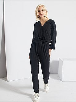 Jumpsuit in wikkelstijl - Kiabi