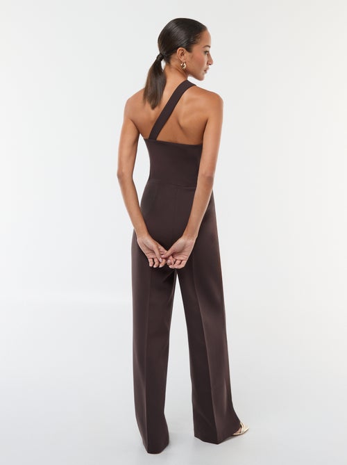 Jumpsuit met asymmetrische schouderbandjes en sierdetails - Kiabi