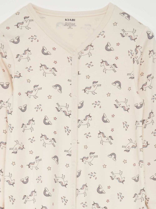 Jumpsuit met drukknopen – gemakkelijk aan te trekken collectie - Kiabi