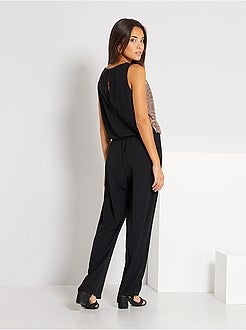 Jumpsuit met pailletten aan het bovenstuk - Kiabi
