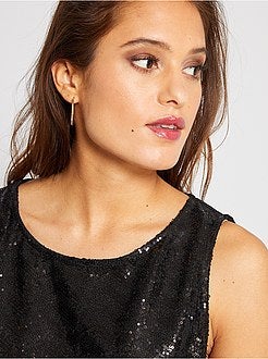 Jumpsuit met pailletten aan het bovenstuk - Kiabi