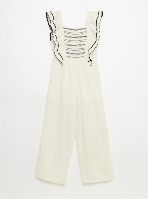 Jumpsuit met ruches - Kiabi