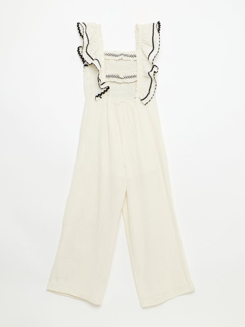 Jumpsuit met ruches - Kiabi