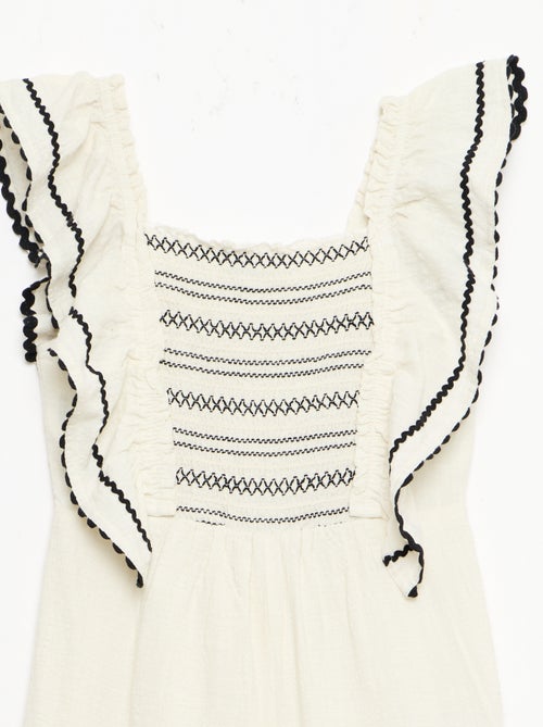 Jumpsuit met ruches - Kiabi