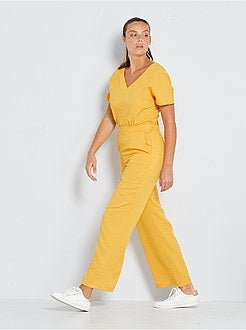 Jumpsuit met rugdecolleté - Kiabi