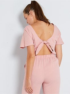 Jumpsuit met rugdecolleté - Kiabi