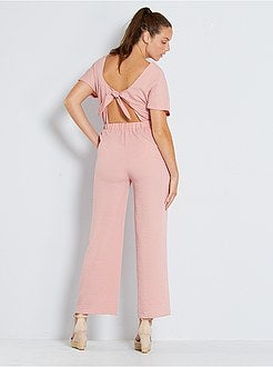 Jumpsuit met rugdecolleté - Kiabi