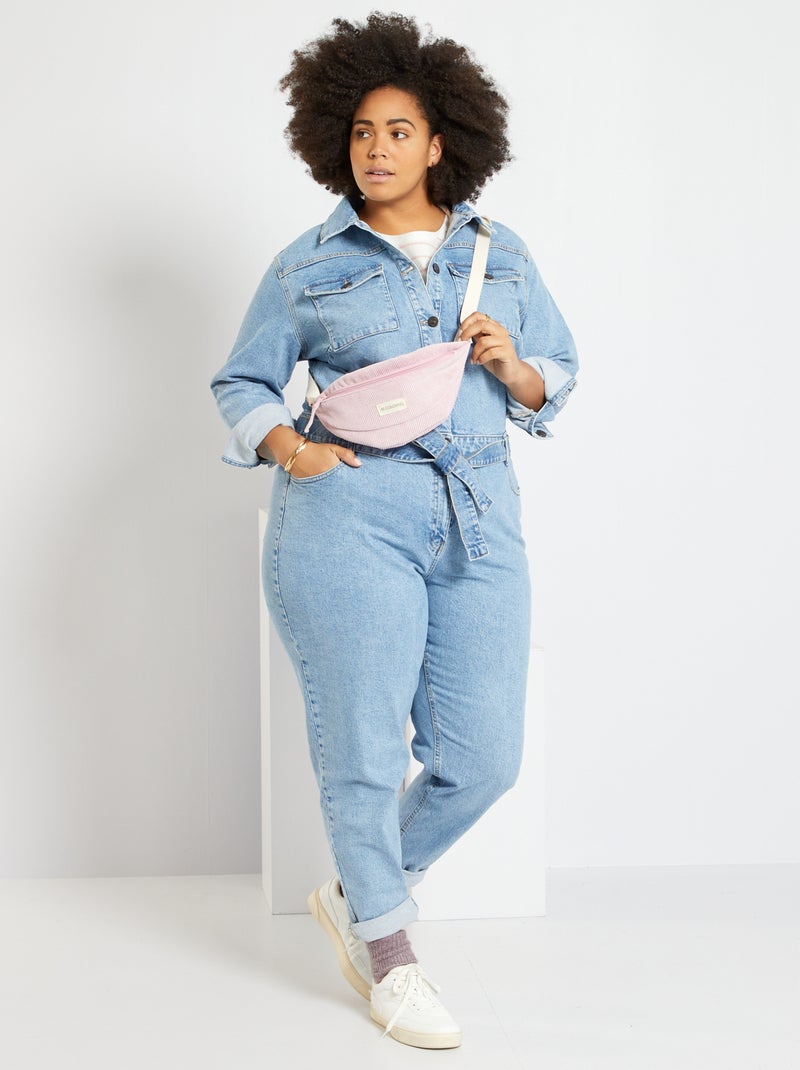 Jumpsuit van denim BLAUW - Kiabi