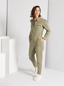 Jumpsuit van gekleurde denim - Kiabi