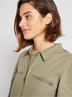 Jumpsuit van gekleurde denim - Kiabi