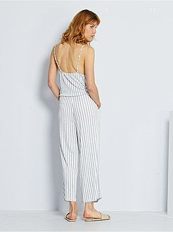 Jumpsuit van gekreukt tricot - Kiabi