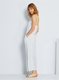 Jumpsuit van gekreukt tricot - Kiabi